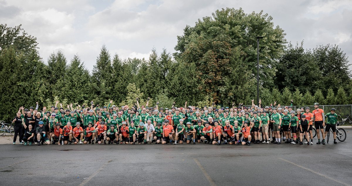 Cyclistes du 300 km pour la vie