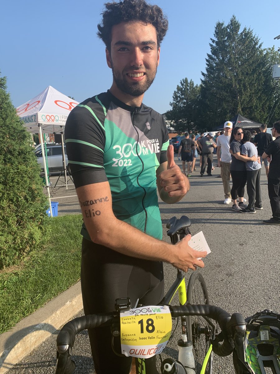 Isaac au départ du 300 km 2022